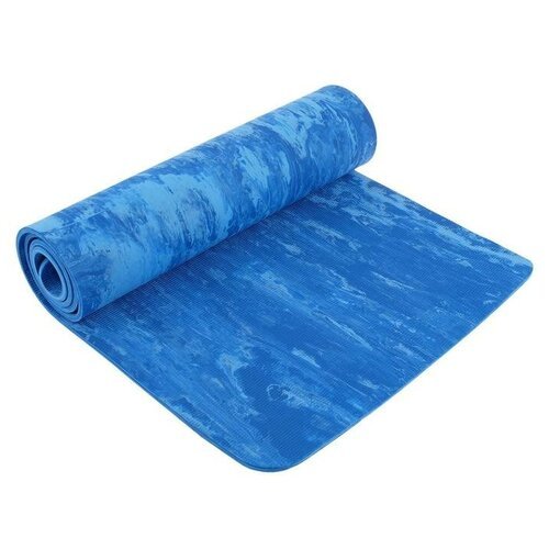 Коврик для йоги 183 х 61 х 0,8 см, цвет синий 3544199