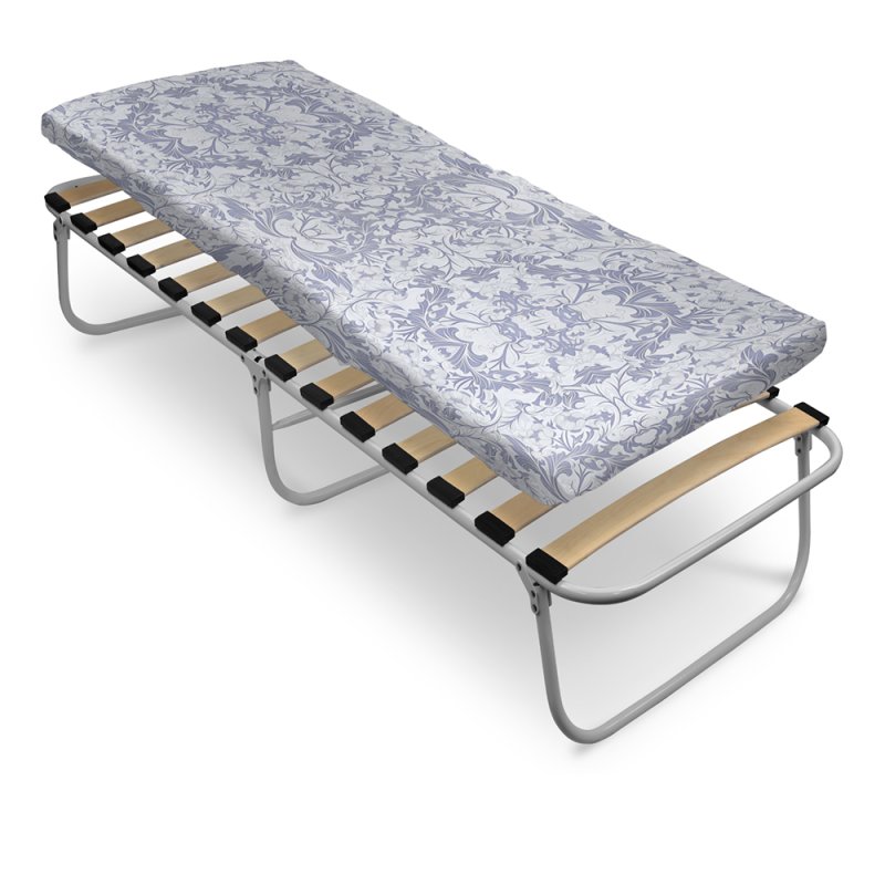 Кровать раскладная 'Ника', с ортопедическим основанием и матрасом, труба 22 мм,191,5х71,5х33см,РК6-М
