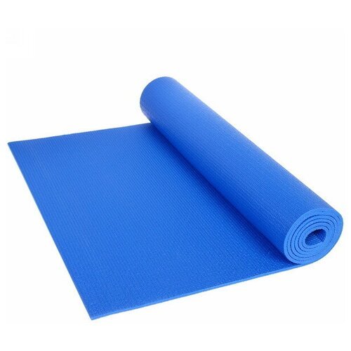 Спортивный коврик ZDK Relax, для йоги и пилатеса, размер 173*61*0,5см, цвет синий