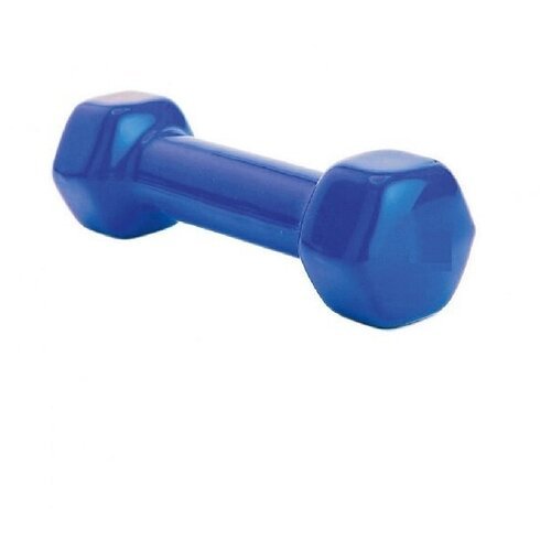 Гантель виниловая, синяя, 3LB(1,35 кг.) / гантели для фитнеса